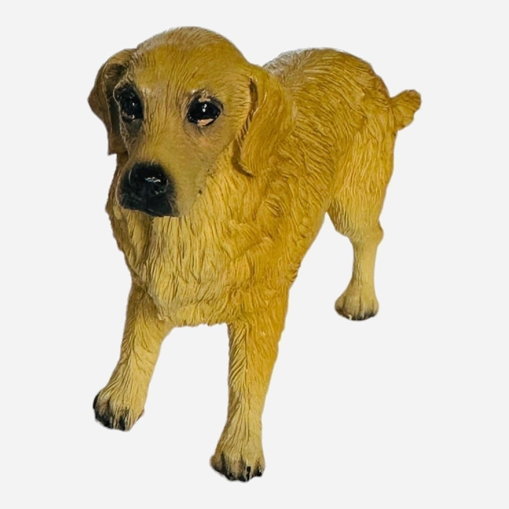 VNTG 1991 Dog Mate Golden Retriever Standing Dog Figurine 5.5" Ceramic Sculpture